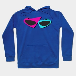 80's kid glasses retro Hoodie